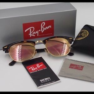 SOLD Ray Bans Amber Frame Rose Gold 51mm